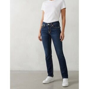 True Religion Y2K Dark Wash Horseshoe Straight Leg Jeans 31